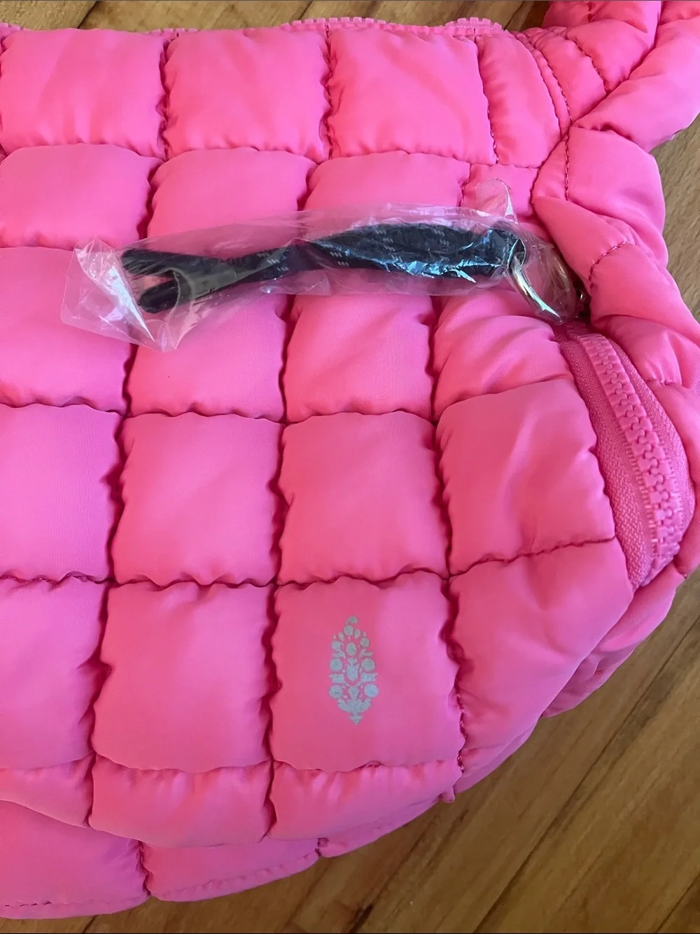 NEW Free People x FP Movement Quilted Baby Carryall Bag bubblegum pink